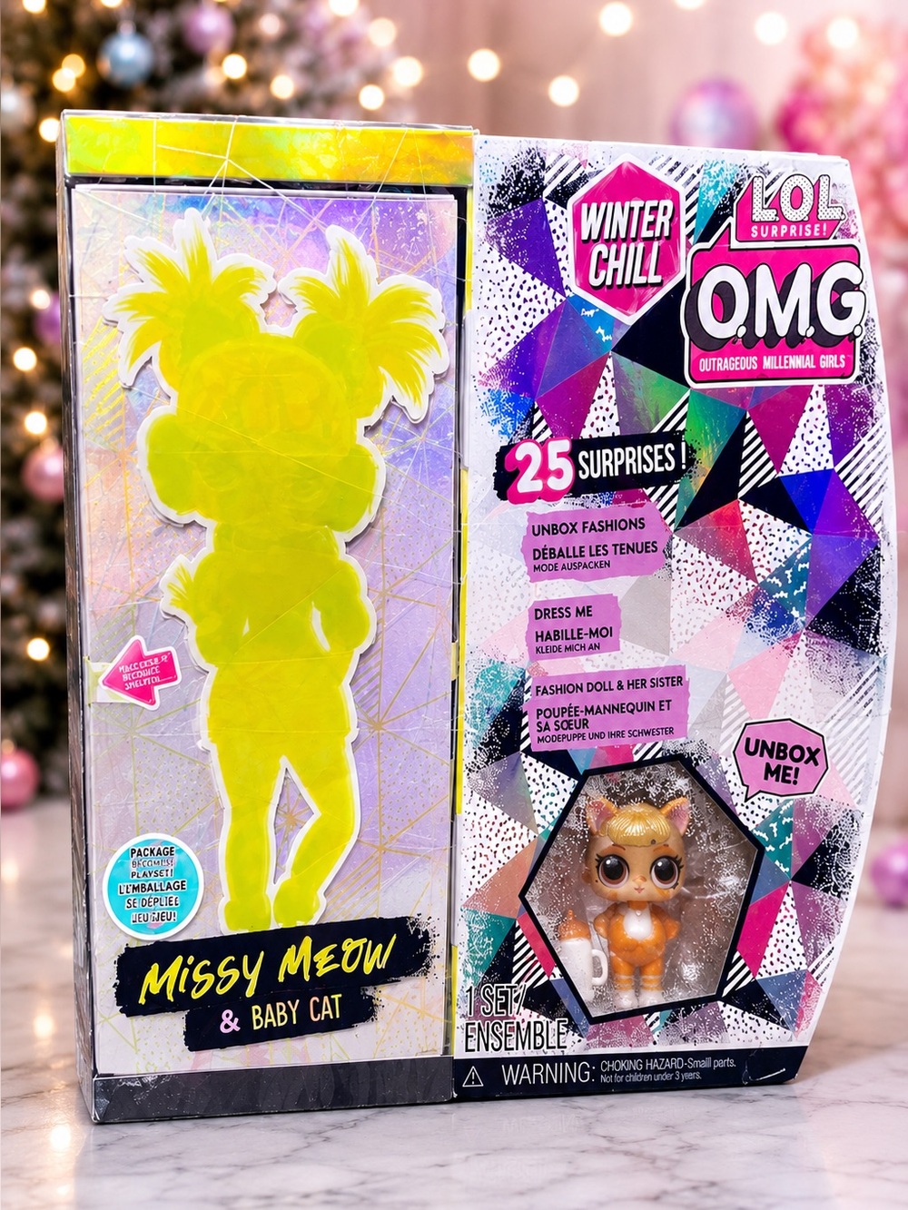 L.O.L. Surprise! OMG Winter Chill Missy Meow Fashion Doll Baby Cat Doll